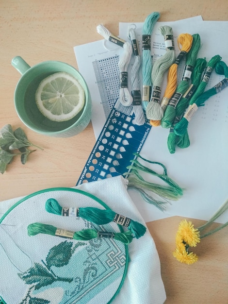 Kolekcja wzorów haftowanych